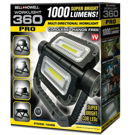 Bell + Howell Bionic Work Light 360 Pro Multidirectional 1000 Lumens for Shop Garage Camping
