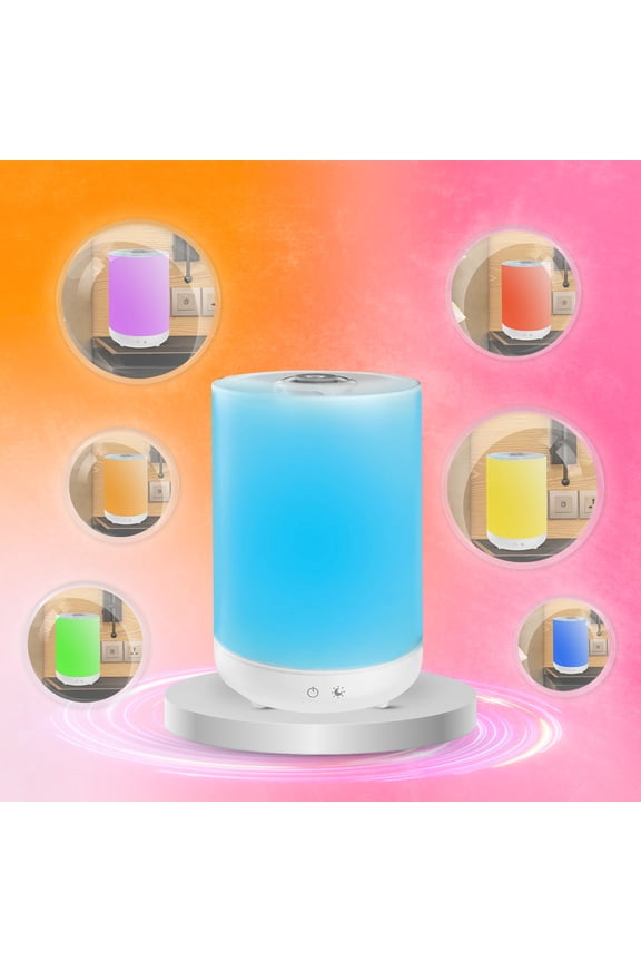 Top Fill Humidifier Ultrasonic Aroma Diffusing Color Changing Humidifier Bell + Howell, 7 Color Night Light-As Seen on TV