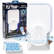 Bell + Howell Rogue Fly Insect Trap Indoor with Night Light and 3 Cartridges, Plug in Bug Catcher, Pest Repeller Indoor Bug Light Trap for Flies, Fruit Flies, G