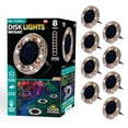 thumbnail image 1 of Bell+Howell Solar Outdoor Mosaic Disk Lights, 8 Pack Ultra-Premium Glass Decorative Pathway, Solar Outdoor Waterproof Disk, LED Pathway, Auto On/Off Lights - Tan, 1 of 2