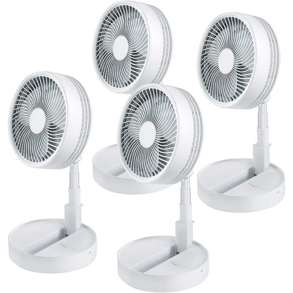 Bell+Howell My Foldaway Fan Rechargeable Fan Ultra Lightweight Portable Compact Extendable to 4 Feet High with 3 Speed Modes As Seen On TV