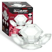 Bell + Howell Quad Burst Garage Light 384 LED 5500 Lumen Light Bright Ceiling Socket Shop Light