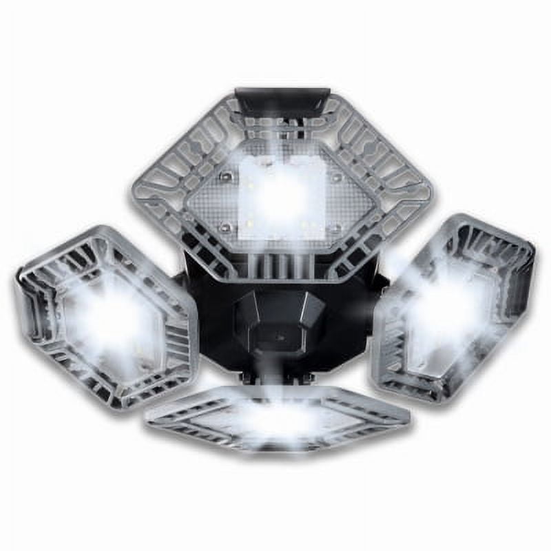 QuadBurst 5500 Lumens White LED Ceiling Light with Adjustable Panels