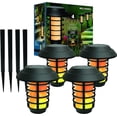 thumbnail image 1 of Bell + Howell Smart Solar Pathway Lights, Warm Flame Outdoor Lighting, 1 of 8