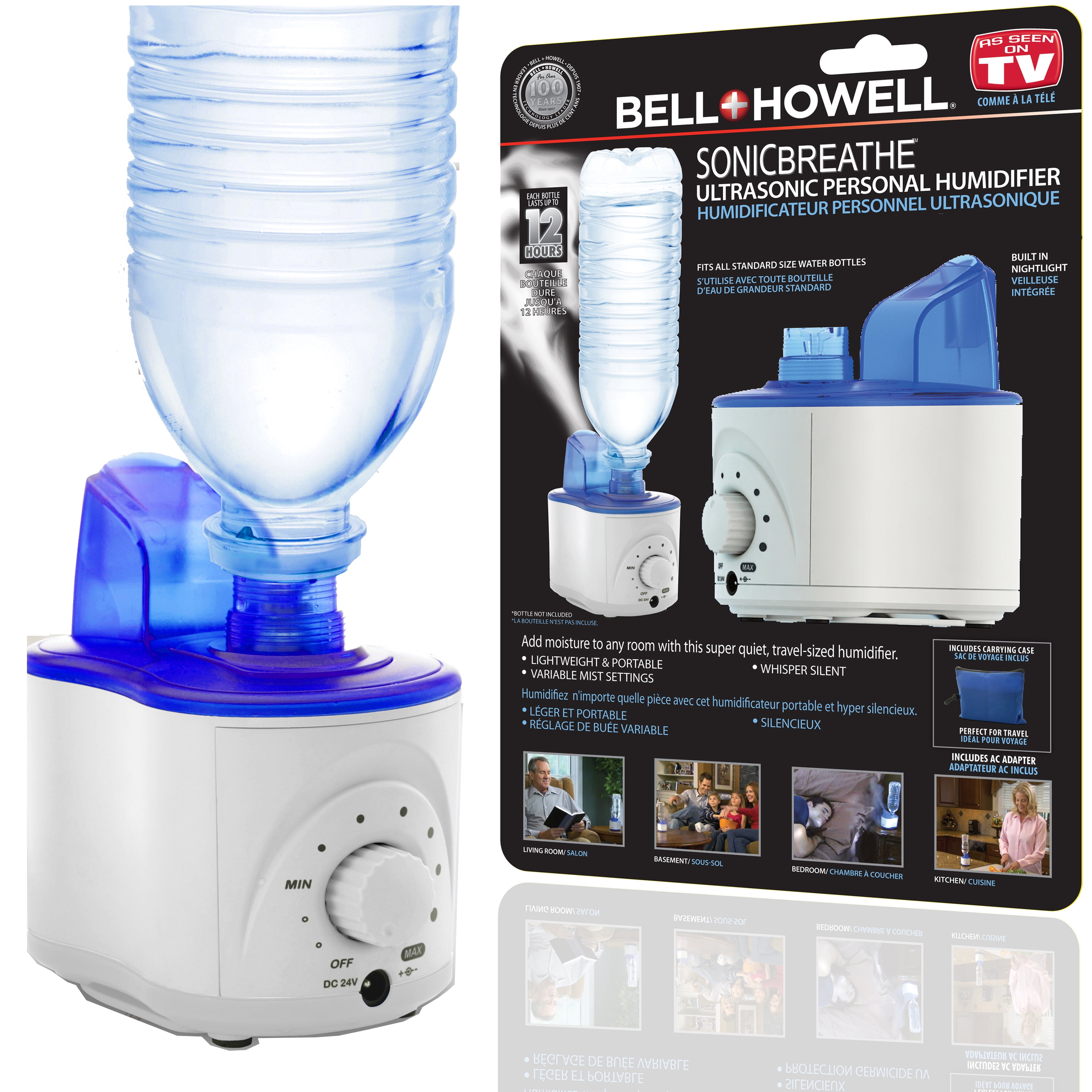Bell & Howell® Sonic Breathe? Ultrasonic Personal Humidifier 3 pc Pack