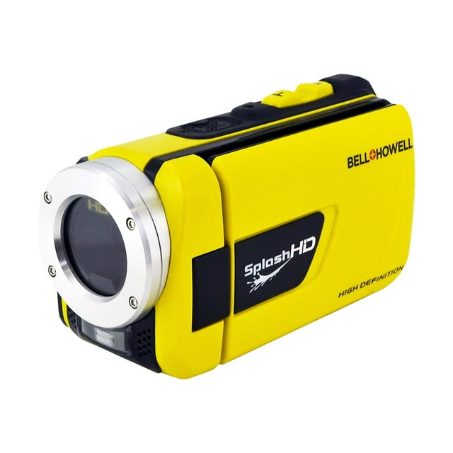 Bell+Howell Splash WV30HD Yellow 1080p HD Waterproof Camcorder with 8x Digital Zoom, 3" Widescreen Display and Pre-recording Technology