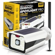 Bell + Howell Bionic Spotlight PRO Solar Spot Lights Outdoor Waterproof Motion Sensor Security Lights w/ Built-in Decoy Camera, AdjustableFlood Lights, Stake/Wall Mount, Premium ETFE Solar Panel