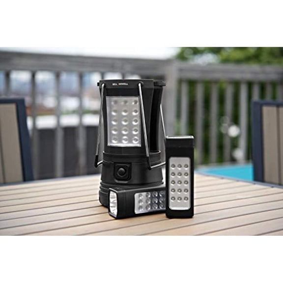 Bell + Howell Super Torch Lantern with 2 Flashlights, Black, 7"
