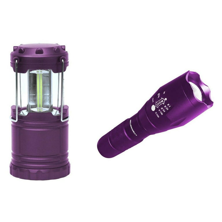 Bell + Howell Taclight Flashlight and Lantern Ultimate Camping Bundle As  Seen on TV! Purple 