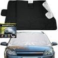thumbnail image 1 of WEATHERFORCE 360 by Bell+Howell All-Weather, Heavy-Duty and Reversible Windshield Protector 6 feet by 10 feet Fabric for Any Car Protects from Heat and Snow Comes with Anti-Theft Panels As Seen On TV, 1 of 9