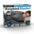 thumbnail image 1 of Bell + Howell Weighted Blanket with Glass Beads Filling for Calm Deep Sleep, 10 lbs, As Seen on TV, 1 of 5