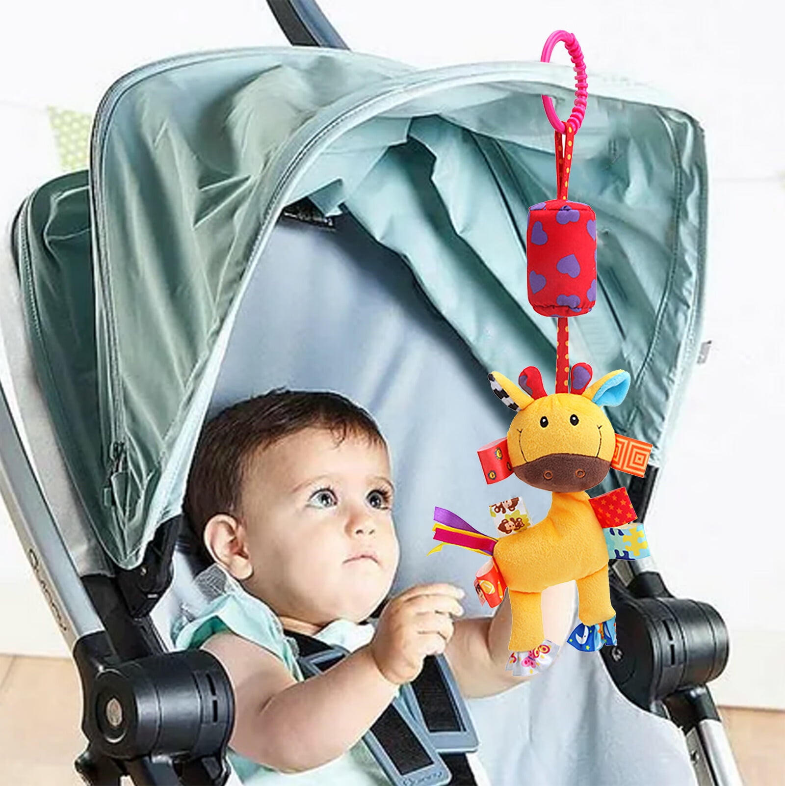 Bell Insert Baby Educational Plush Toys Baby Bed Hanging Toys Crib