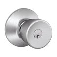 thumbnail image 1 of Bell Knob Keyed Entry - Satin Chrome, 1 of 1