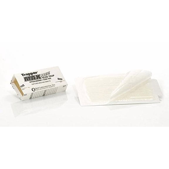 Bell Labs Full CASE of Trapper Max Free Mouse Glue Boards (72 Boards), White (TX2672)