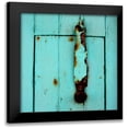 thumbnail image 1 of Bell, Lillian 12x12 Black Modern Framed Museum Art Print Titled - Rustic Turquoise Details I, 1 of 5