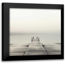 Bell, Nicholas 12x12 Black Modern Framed Museum Art Print Titled - Pier and Seagull