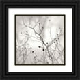 thumbnail image 1 of Bell, Nicholas 12x12 Black Ornate Wood Framed with Double Matting Museum Art Print Titled - Winter Berries, 1 of 4