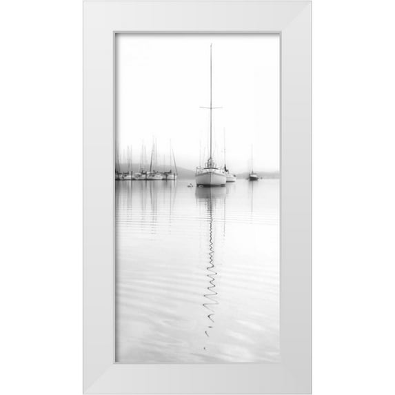 Bell, Nicholas 14x24 White Modern Wood Framed Museum Art Print Titled - Nautical No. 5