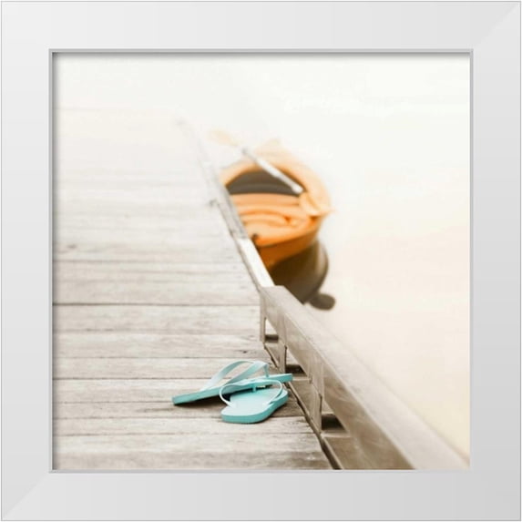 Bell, Nicholas 15x15 White Modern Wood Framed Museum Art Print Titled - Summer at the Lake