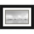 thumbnail image 1 of Bell, Nicholas 32x20 Black Ornate Wood Framed with Double Matting Museum Art Print Titled - Hoist the Sails, 1 of 4