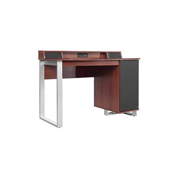 Bell'O 48" W x 33.75" H x 23.5" D Desk with Speakers & Charging Station - Cherry