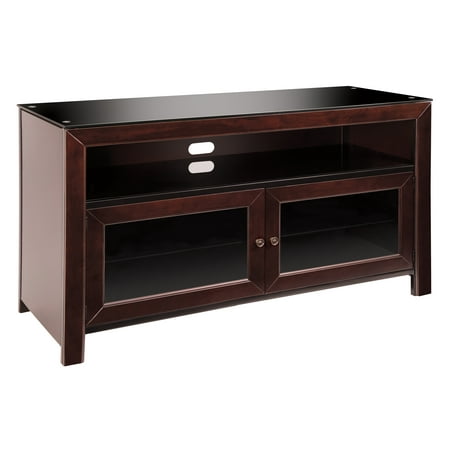 Bell'O - A/V Cabinet for Most Flat-Panel TVs Up to 55" - Deep Mahogany