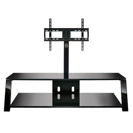 Bell'O - Triple Play 52" TV Stand for TVs up to 60", Black - Black