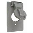 thumbnail image 1 of Bell Outdoor 5155-5 Gray Single Gang Weatherproof Device Box Cover, 1 of 1
