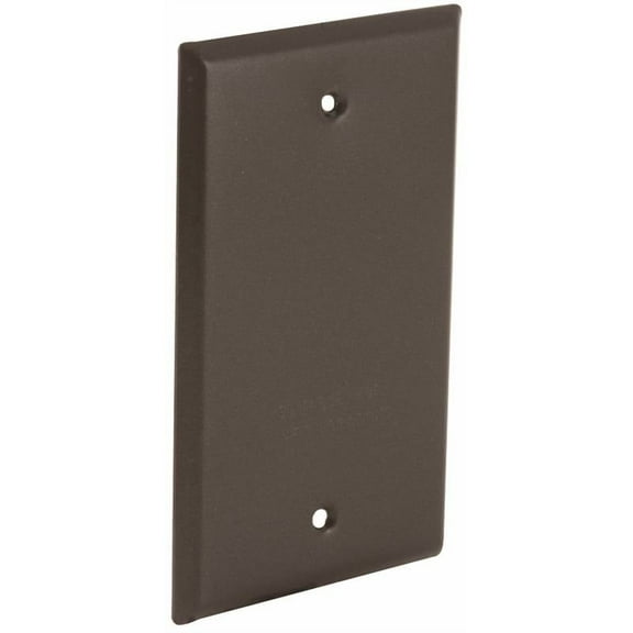 Hubbell Electrical Blank Wall Plate Weatherproof Cover - 1-Gang, Bronze