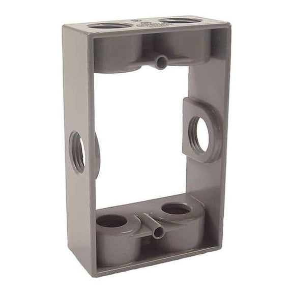 Bell Outdoor Weatherproof Box,1Gang,6Inlet 5400-0