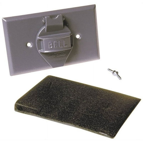 Bell Outdoor 1 -Gang Horizontal Weatherproof Cover, ,Aluminum 5152-0