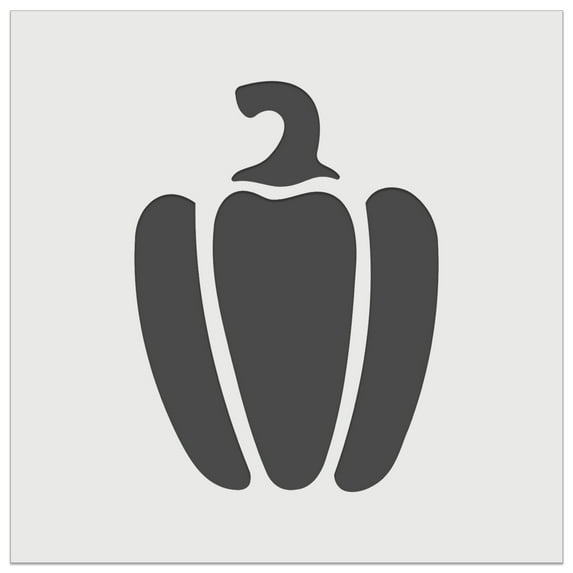 Bell Pepper Garden Vegetable DIY Cookie Wall Craft Stencil - 9.0 Inch