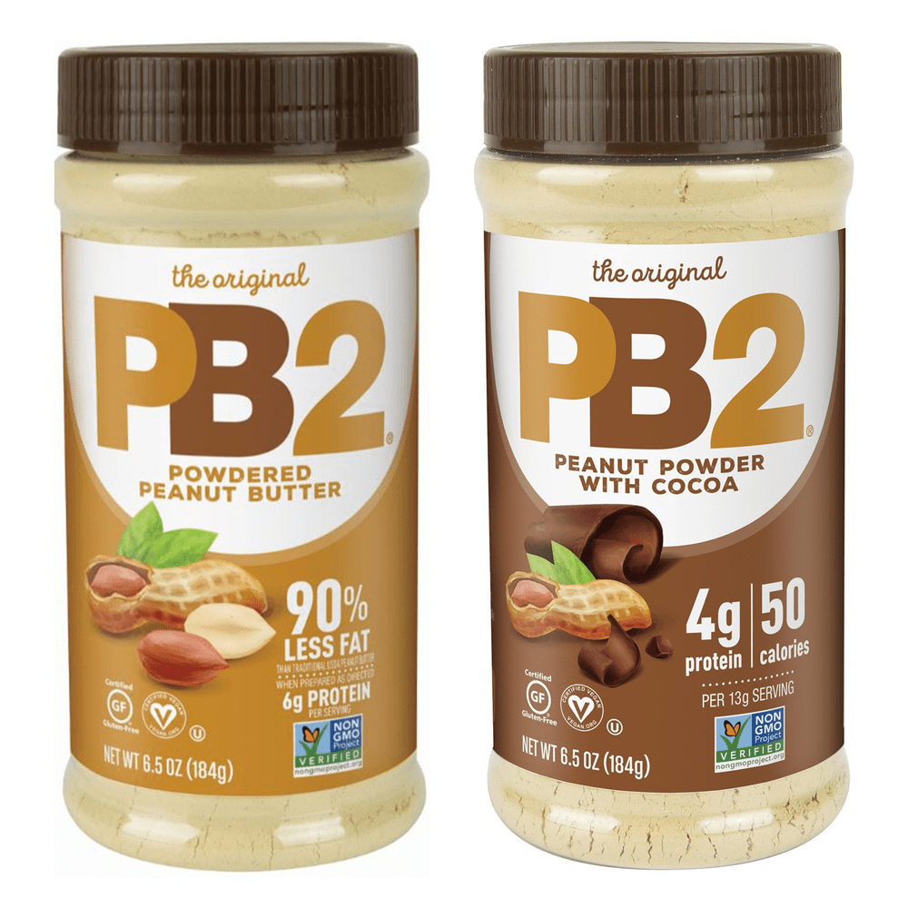 Bell Plantation PB2 Powdered Peanut Butter - 2 Flavor Variety Pack Size: 6.5oz Variety Pack