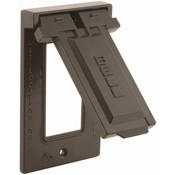 Bell Weatherproof Device Cover 5103-2 - 1-Hole, Aluminum - Bronze