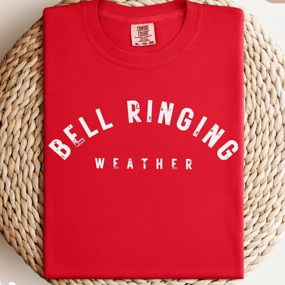 Bell Ringing Weather Comfort Colors Shirt, Retro Philly Baseball Tee, Philadelphia Sports Fan Gift, Funny Red October Game Day T-Shirt