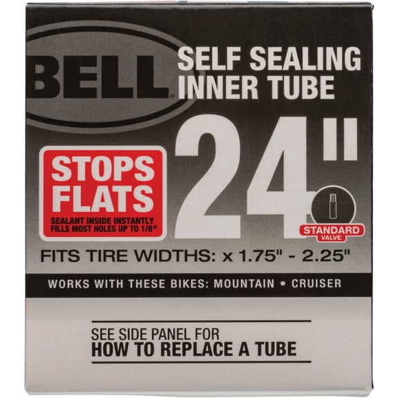 Bell Self-Sealing Bicycle Inner Tube, 24" x1.75-2.25", Schrader Valve
