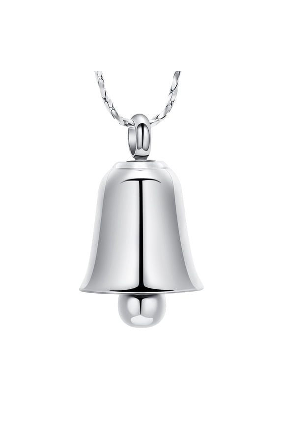 Bell Shape Urn Necklaces for Ashes for Women Men Cremation Jewelry Keepsake Memorial Locket Urn Pendant Necklace for Human / Pet