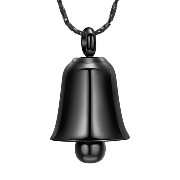Bell Shape Urn Necklaces for Ashes for Women Men Cremation Jewelry Keepsake Memorial Locket Urn Pendant Necklace for Human / Pet