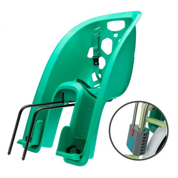 Bell Shell Rear Child Carrier Bicycle Seat, Green