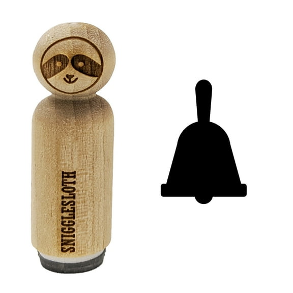 Bell Solid Rubber Stamp for Scrapbooking Crafting Stamping - Mini 1/2 Inch