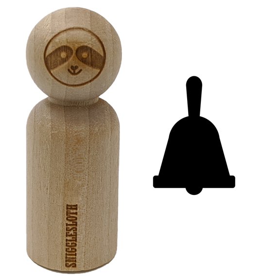 Bell Solid Rubber Stamp for Scrapbooking Crafting Stamping - Small 3/4 Inch