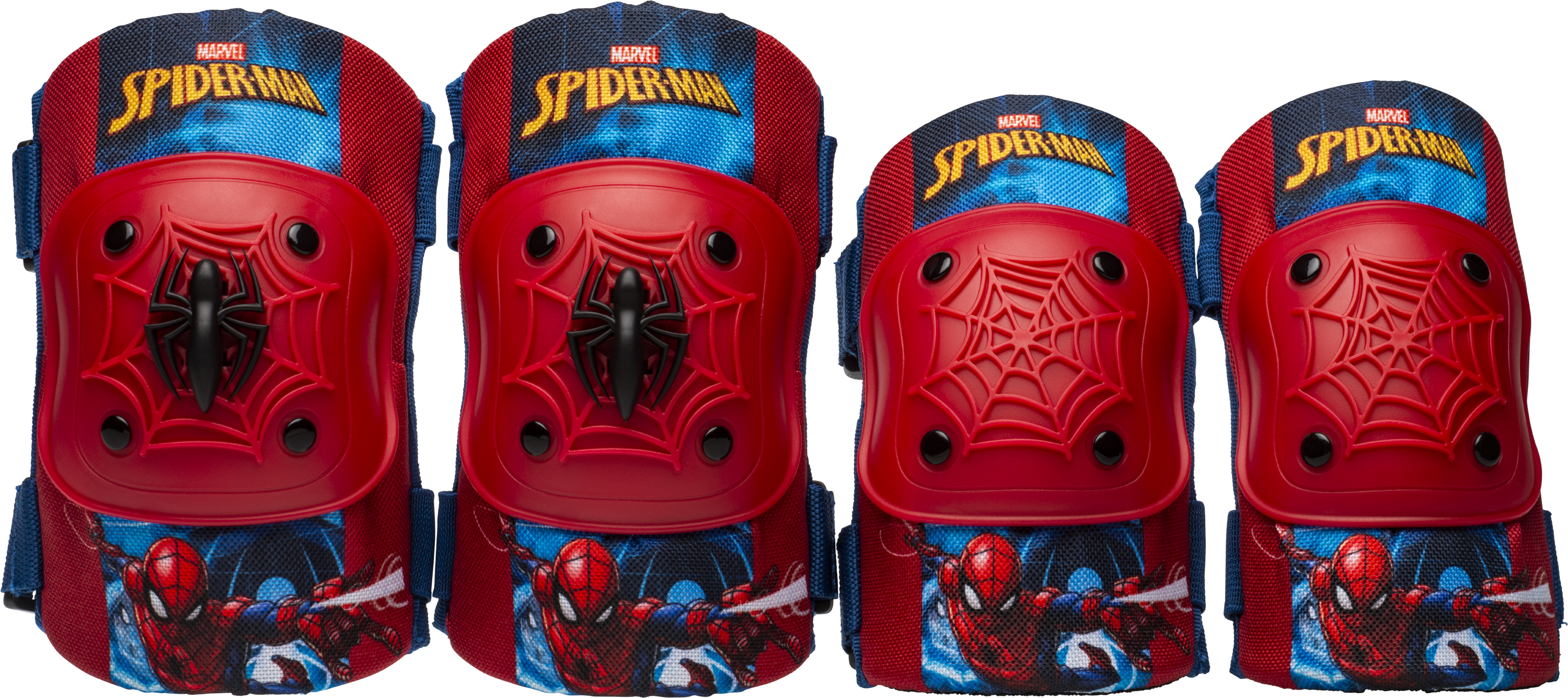 Bell Spiderman Elbow & Knee Pad Set with Bike Bell Value Pack - image 1 of 5