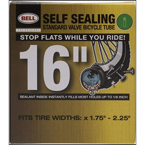 Bell Sports 16" Bicycle Inner Tube with Self-Sealing Sealant, Schrader Valve