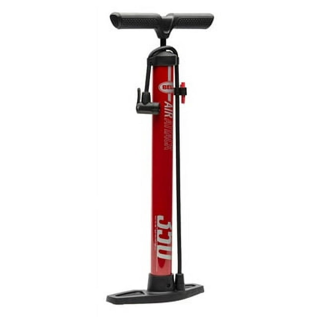 Bell Sports Air Attack 350 High Volume Bicycle Floor Pump, Red