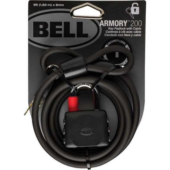 Bell Sports Armory Coiling Cable Bicycle Lock - Pack of 2