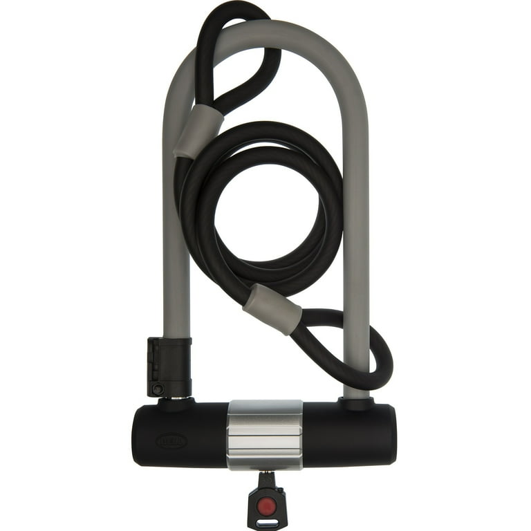 Bell Sports Catalyst 550 Premium 9.25 U Lock with 4 Cable Bicycle Lock Set Security Level 5 Gray Walmart