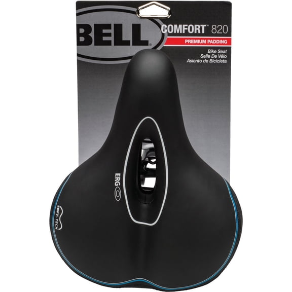 Bell Comfort Memory Foam Bicycle Seat - Comfort Saddle - Black Residential Use, Standard Application