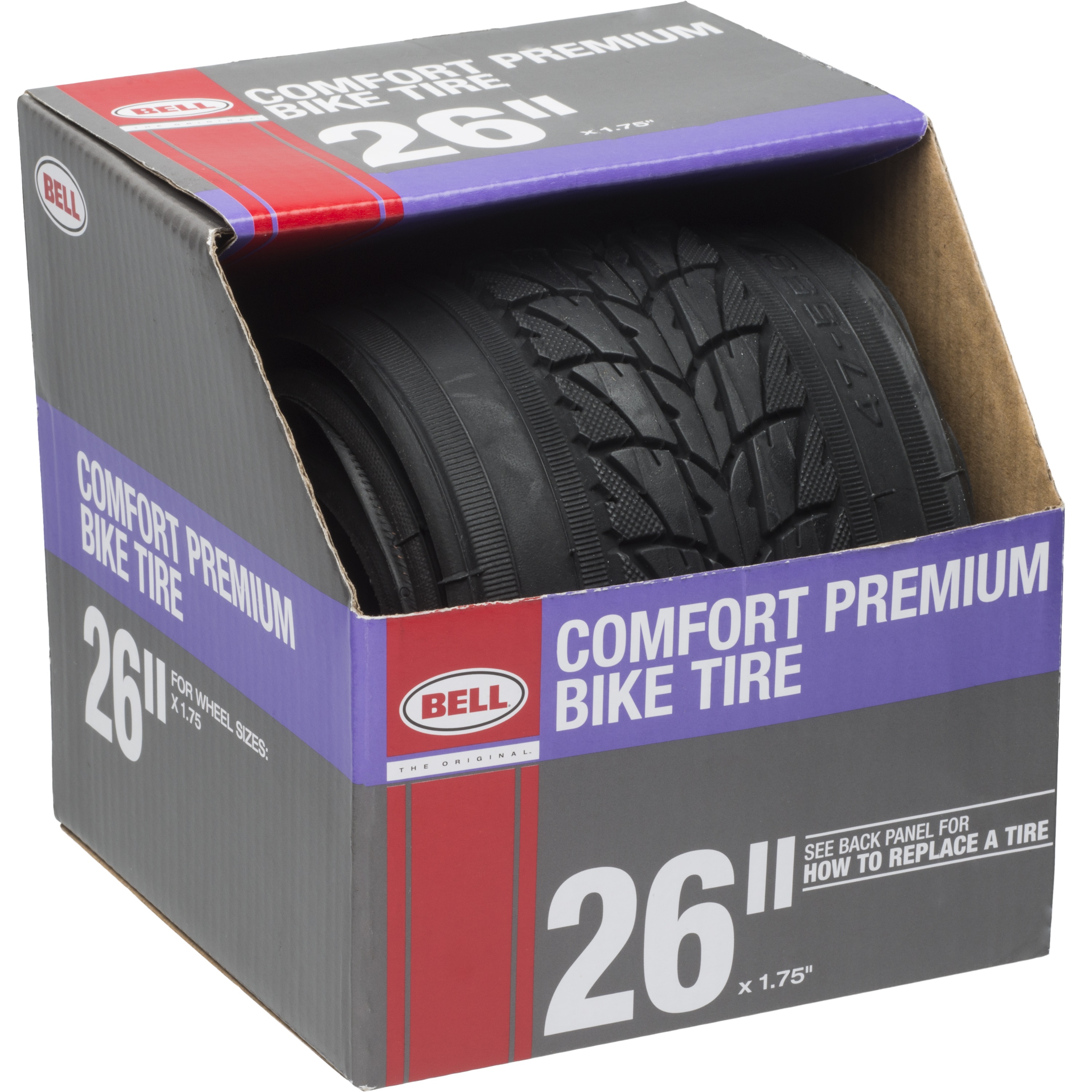 Bell Sports Comfort Roundabout Premium Commuter Tire, 26" x 1.75", Black - image 1 of 2