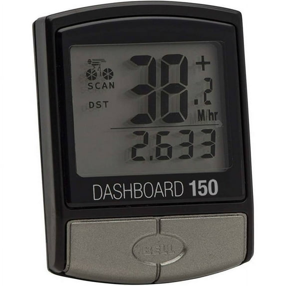 Bell Sports Dashboard 150 14-Function Cyclocomputer/Speedometer/Odometer, Black