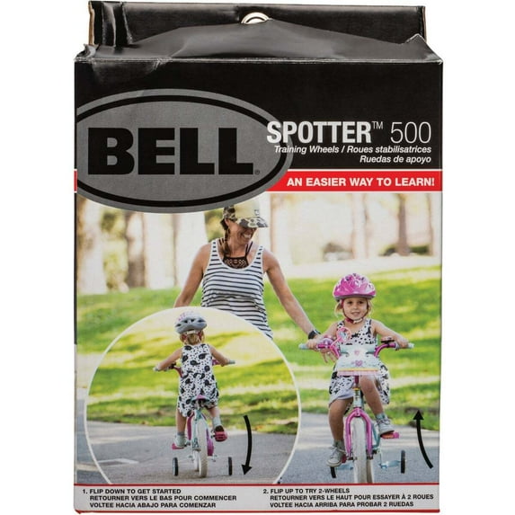 Bell Sports 7161529 Spotter 600 EZ 12 In. to 20 In. White Training Wheels